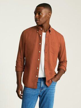 Bonobos Everyday Oxford Shirt Slim Fit Small Cinnamon Button Down